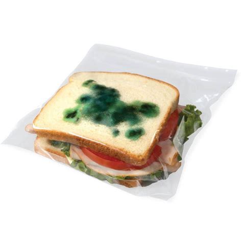 plastic bags with fake mold|moldy sandwich bag.